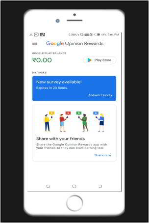 google opinion rewards survey