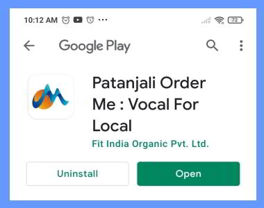 Patanjali Order Me App Download करें